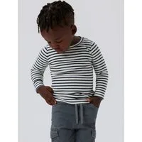 Name It Langarmshirt NMNBANI LS XSL TOP NOOS Ringel-Look in toller Rippen-Qualität