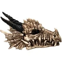 Figuren Shop GmbH Aufbewahrungsdose Schatulle - Drachen Totenschädel - Fantasy Dekofigur Aufbewahrung