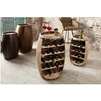 riess-ambiente Weinregal BODEGA 80cm natur, Einzelartikel 1-tlg., Holz · Flaschen · Fass · Pinie
