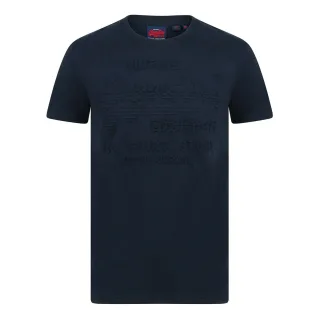 Superdry Herren Shirt Shop Embossed Tee T-Shirt Short Sleeve M10000033B Dunkelbl...