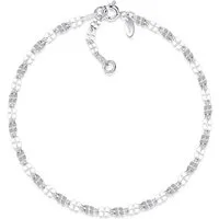Silberkettenstore Fußkette Fußkette Plättchenkette 3,4mm - 925 Silber