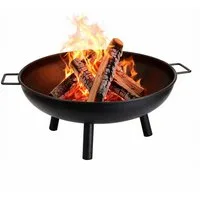 Montafox Feuerschale Feuerschale Metall Ø 58 cm für Garten und Terrasse