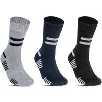 TEXEMP Thermosocken 6 bis 24 Paar Thermo Socken Herren & Damen Baumwolle Wintersocken (Packung, 12-Paar) Mit Innenfrottee