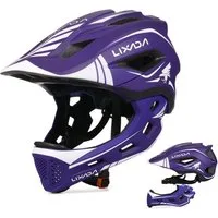 Lixada Kinderfahrradhelm Kinderfahrradhelm Fahrradhelm Kinder Fullface abnehmbar Unisex, 13 Lüftungsöffnungen, 2-in-1 Helm, stoßfester EPS-Schaum