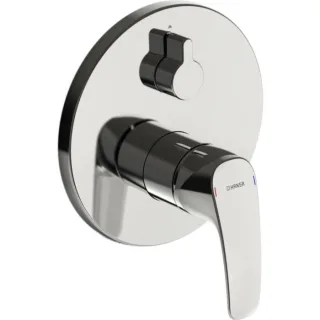 Hansa Hansabluebox pinto Fertigmontageset 85283083 UP-Wannenarmatur, mit Sicherungseinrichtung, Rosette rund, chrom