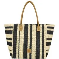 Enrico Benetti Strandtasche Badetasche mit Reißverschluss Damen Herren (Shopper, groß), in schöner Bastoptik