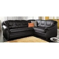 DOMO collection Ecksofa Montana, zeitlose Rückensteppung, bequeme Armlehnen, L-Form, wahlweise mit Bettfunktion