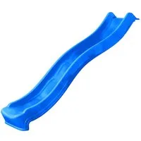 Wickey Rutsche Flow – 220 cm Rutsche mit Wasseranschluss für abenteuerlustige Kinder, (Kompakte Kinderrutsche mit viel Spaß - Maximales Benutzergewicht 50 kg, Ergonomische Wellenform - Kindgerecht geformt – ideal für Kleinkinder), Wetterfest & farbst