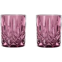 Nachtmann Schnapsglas Nachtmann Noblesse Colors Whiskybecher Berry 2er Set, Glas