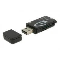 Mini USB 2.0 Card Reader, Kartenleser schwarz