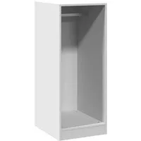 vidaXL Kleiderständer Kleiderschrank Weiß 48x41x102 cm Holzwerkstoff, (1 St)