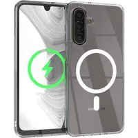 EAZY CASE Handyhülle Transparente Hülle mit MagSafe Samsung Galaxy A17 6,7 Zoll, Back Cover, Bumper Case, Handy Schutzhülle Kameraschutz, Durchsichtig