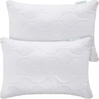 Gentle North Microfaserkissen Kopfkissen- 2er Set Kissen für Bett und als Dekokissen, Füllung: 100% Polyester, Seitenschläfer, Seitschläfer, Rückenschläfer, Bauchschläfer, Reißverschluss für Füllung - waschbar - allergikerfreundlich