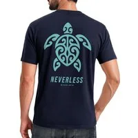Neverless Print-Shirt Herren T-Shirt Backprint - Beach Design Honolulu Turtel - mit Print