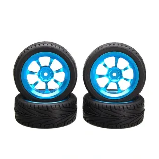 4PCS Alloy Rims Tires RC Car Wheels 1/18 WLtoys A959-B A979-B A959 A969 A979 K929 Vehicles Model Parts