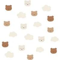vertbaudet Wandsticker 20er-Set Wandsticker KLEINER BÄR, Wolken und Bären, 20er-Set, Wolken und Bären