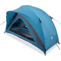 vidaXL Kuppelzelt Campingzelt 1 Person Blau Wasserfest, (1 tlg)