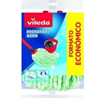 Vileda Wischmopp Microfibre Eco Wischmopp-Nachfüllpackung, 100% Mikrofaser, 2 Stück