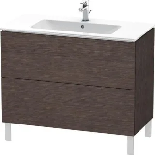 Duravit L-Cube Waschtischunterbau bodenstehend Eiche dunkel gebürstet Matt 1020x481x704 mm - LC66270 LC662707272