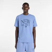 New Balance T-Shirt mit modernem Print-Design, Kurzarm, aus Baumwolle