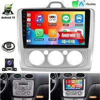 ESSGOO Für Ford Focus MK2 MK II 2004-11 Android 15 Autoradio Carplay Navi RDS Autoradio (RDS, 4+128GB(optional), 4+64GB(optional), FM, AM, DAB+ (optional), Apple Carplay & Android Auto,Bluetooth,ASP)