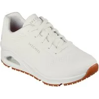 Skechers Work UNO SR Arbeitsschuhe Damen O1 FO SRC ESD - Rutschhemmender Arbeitsschuh Air-Cooled Memory Foam Einlegesohle, Zwischensohle Luftkissendämpfung