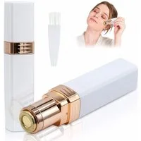 feinlux Epilierer Gesichtsepilierer Epilierer, Aufsätze: 1 St., Gesichtshaarentfernung für Frauen, Leise, sanft, mit integriertem LED-Licht, mini