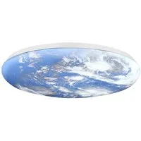 Lindby Deckenleuchten Orbi, LED, Kunststoff Blau universalweiß IP20, LED 32,2 W gesamt, universalweiß