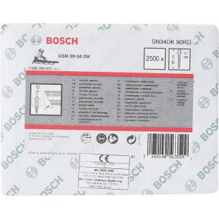 Bosch D-Kopf Streifennagel, verzinkt, gerillt - 2608200023