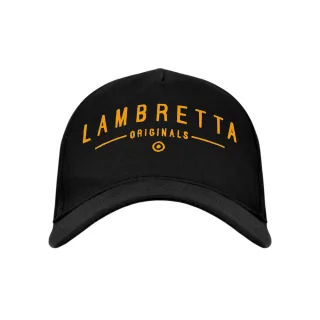Lambretta - "Originals" Baseball-Mütze für Herren/Damen Unisex (Schwarz/Gold)