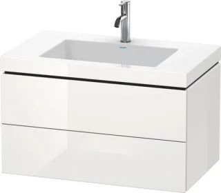 Duravit L-Cube c-bonded Set wandhängend Weiß Hochglanz 800x480x500 mm - LC6927O8585 LC6927O8585