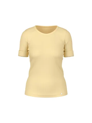 Marc Cain Additions - Schmal geschnittenes T-Shirt mit 3/4-Arm flan - Gr. - 40