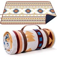 Picknickdecke 200x300 cm wasserdichte Picknickdecke faltbar mit Griff, FELIXLEO
