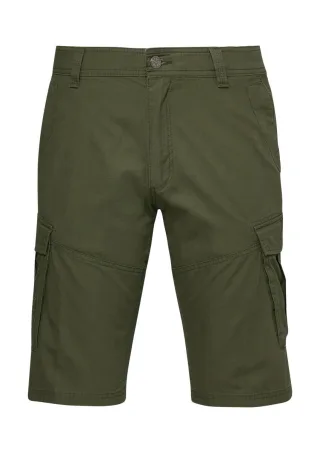 s.Oliver Red Label - File: Cargo-Shorts mit Logo-Details grün - Gr. - 28