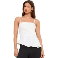 LIPSY Jumpsuit Lipsy Tailored Fit Bandeau-Jumpsuit mit Schößchen (1-tlg)
