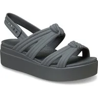 Crocs Brooklyn Knot Low Wedge Keilsandalette Sommerschuh, Plateausandalette, Urlaubsschuh mit weichem Fußbett