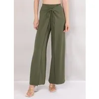 fashionshowcase Haremshose Damen Weite High-Waist Hose mit Rock-Optik Einteiliges Design