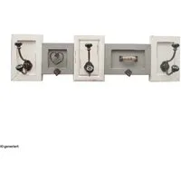 HTI-Line Garderobenleiste Garderobe Senja (Stück, 1 St., 1x Wandgarderobe, ohne Dekoration), Garderobenleiste Nostalgie Landhaus