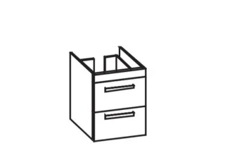 Artiqua 411 Waschtischunterschrank für Starck 3 030348 Weiß Matt Select, 411-WU2L-D16-7161-171 411-WU2L-D16-7161-171