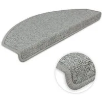 Metzker® Stufenmatte Ariston, halbrund, Höhe: 5 mm, 15 Stück im Set - Hellgrau