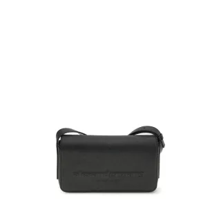Alexander Wang Schwarze Kalbsleder Bos Taurus Schultertasche
