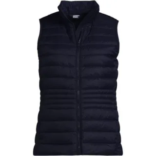 Daunenweste WANDERWEIGHT Verstaubar Ultraleicht für Damen in Petite-Größe, Damen, size: petite, Blau, Nylon, by Lands' End