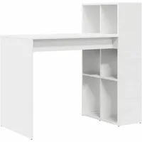 vidaXL Schreibtisch Schreibtisch mit Regal Weiß 108 x 55 x 103.5 cm Holzwerkstoff (1-St)