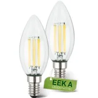 Briloner Leuchten LED-Leuchtmittel 2er Set EEK A Warmweißes Licht, GU10, E27, E14, ultra energieeffizient, versch. Formen und Größen