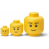 NHG Aufbewahrungsbox LEGO Set Head Collection Boy 3-tlg. (Set, 3 St)