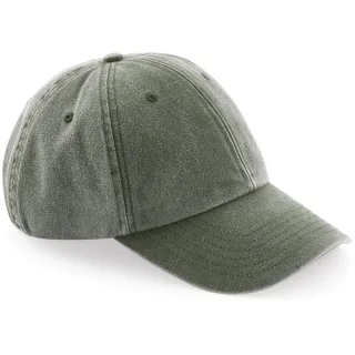 Beechfield Unisex Vintage Denim-Look Kappe (Vintage Olive)