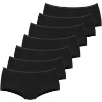 Vivance Panty (7er-Pack) aus weicher Baumwollqualität mit feiner Spitzeneinfassung