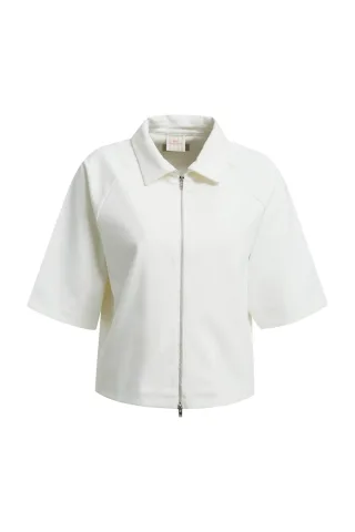 Smith&Soul - Interlock Shortsleeve Jacket offwhite - Gr. - S