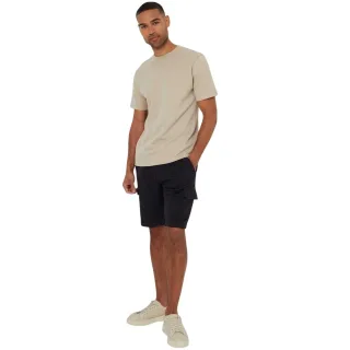 Threadbare - T-Shirt für Herren, Rundhalsausschnitt, Strukturiert, Regulär (Steinfarben)