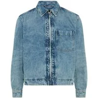 BOSS ORANGE Jeansjacke LUNEY BO Reißverschluss, Regular Fit, Stretch-Denim